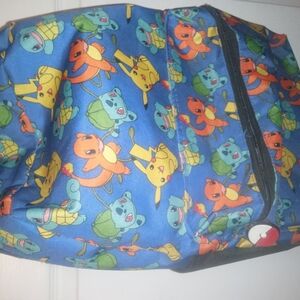 Pokemon Backpack Featuring Charmander, Bulbasaur, Squirtle and Pikachu
